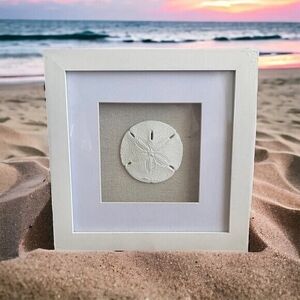 Sand Stone Shell Glass Resin Shadow Box Coastal Wall Art Nautical Beach Decor